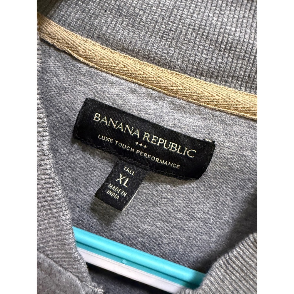 Banana Republic Luxe Touch Performance Bomber Jacket Gray XL Tall Zip Up - Picture 6 of 6
